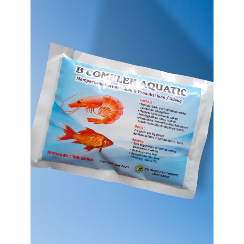 Vitamin Ikan, Udang Budidaya Vitamin B Komplek 100 gr