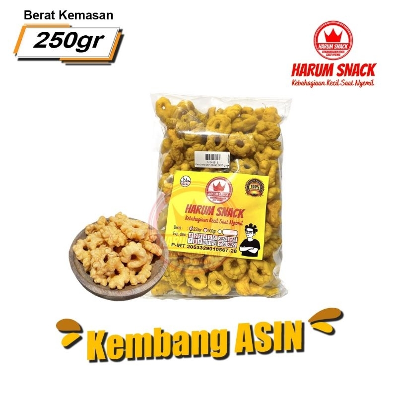 

KEMBANG ASIN 250 GRAM [Harum Snack Official] SNACK KILOAN MAKANAN RINGAN CAMILAN