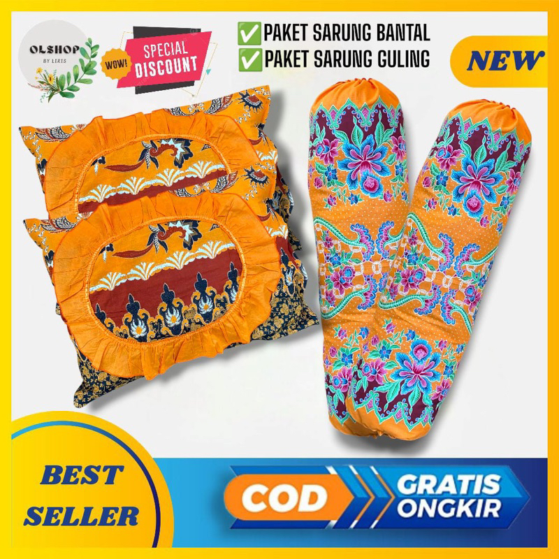 Sarung Bantal & Guling Batik Motif Halusan