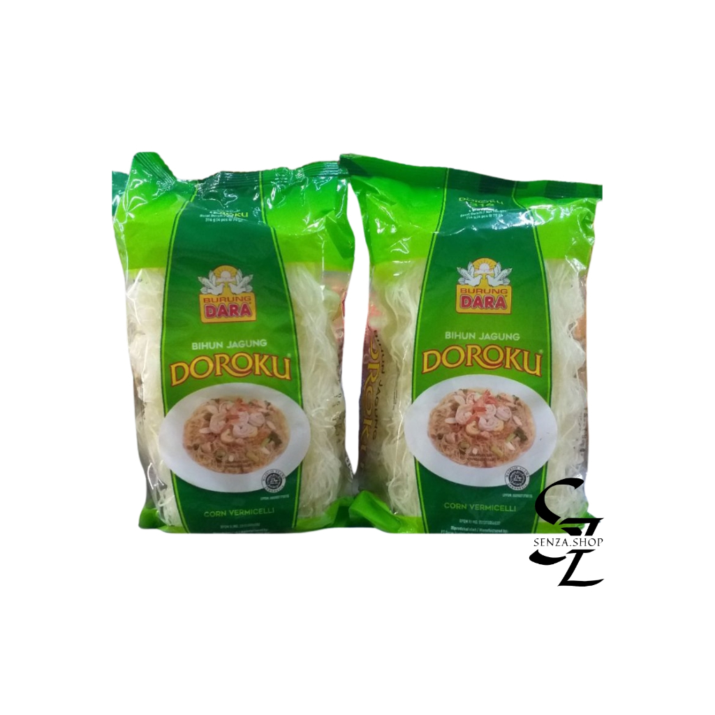 

Bihun Jagung Doroku Cap Burung Dara 316 gr 158 gr / Bihun Doroku Jagung 2 Keping 4 Keping