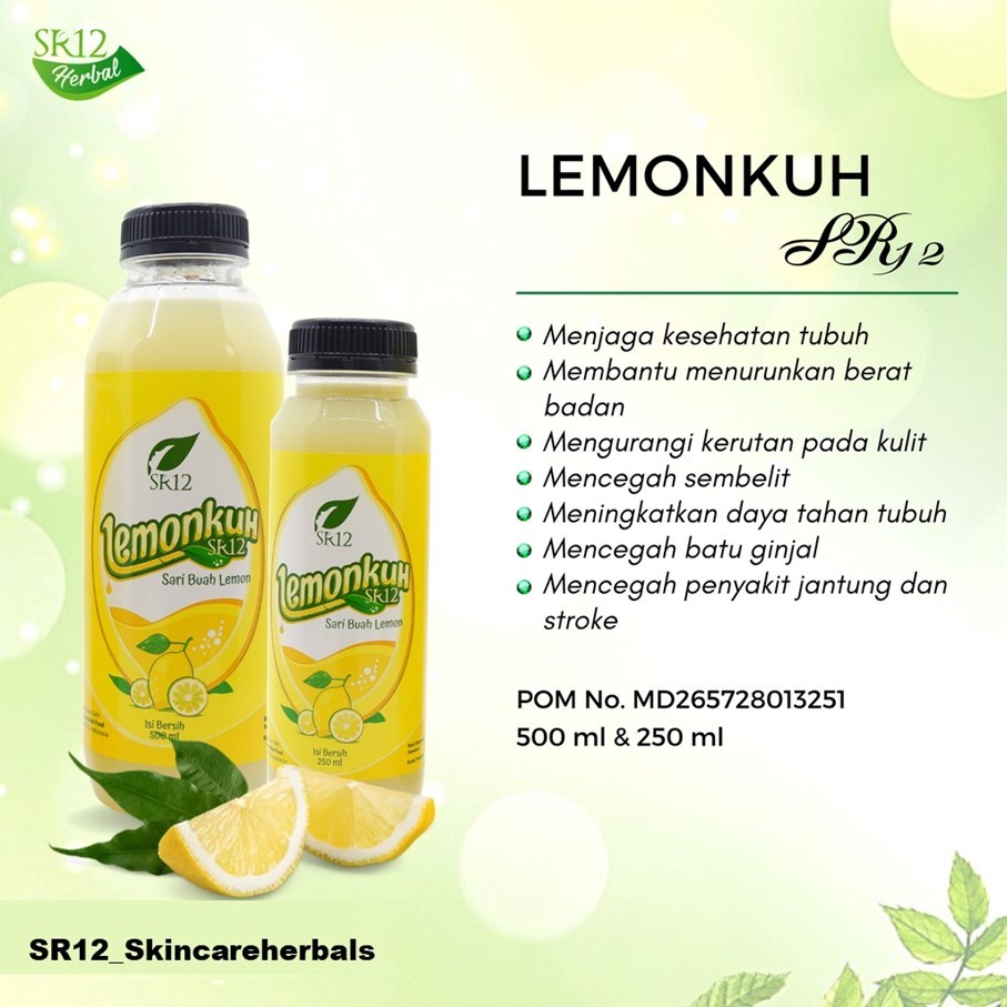 

Lemonkuh SR12 Sari Buah Lemon Asli Minuman Herbal Daya Tahan Tubuh dan Diet Alami 250 ml 500 ml