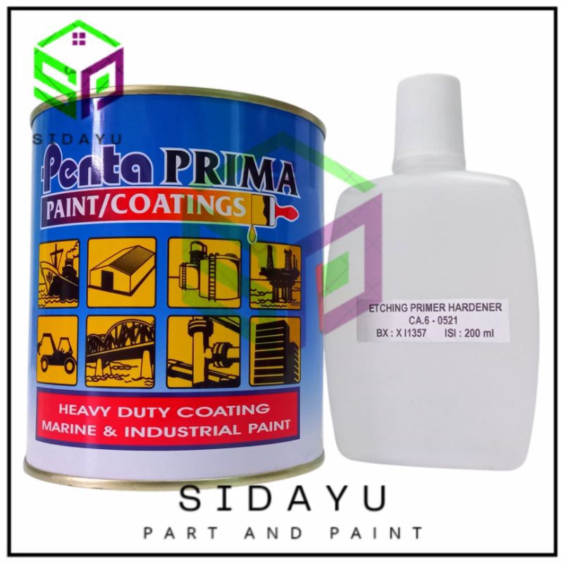 Etching Primer Penta Cat Dasar Galvanis Aluminium 1Liter