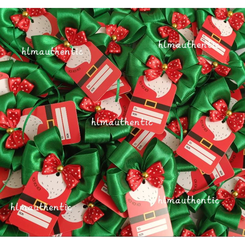 

PITA NATAL MERRY CHRISTMAS HAMPERS SIAP PAKAI +-8x8cm PROMO TAG RANDOM