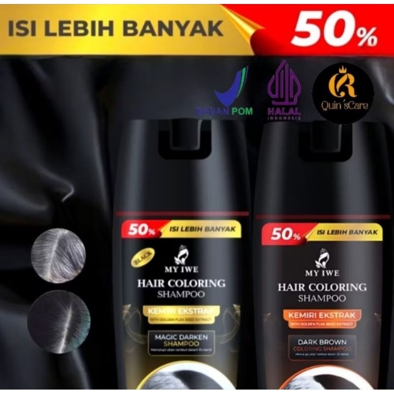 My Iwe Shampo  penghitam Rambut Beruban