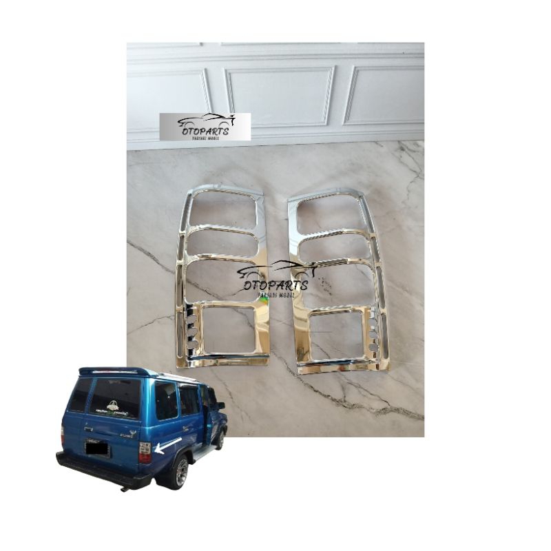 GARNIS LAMPU BELAKANG KIJANG SUPER CROM/AKSESORIS GARNIS KIJANG SUPER