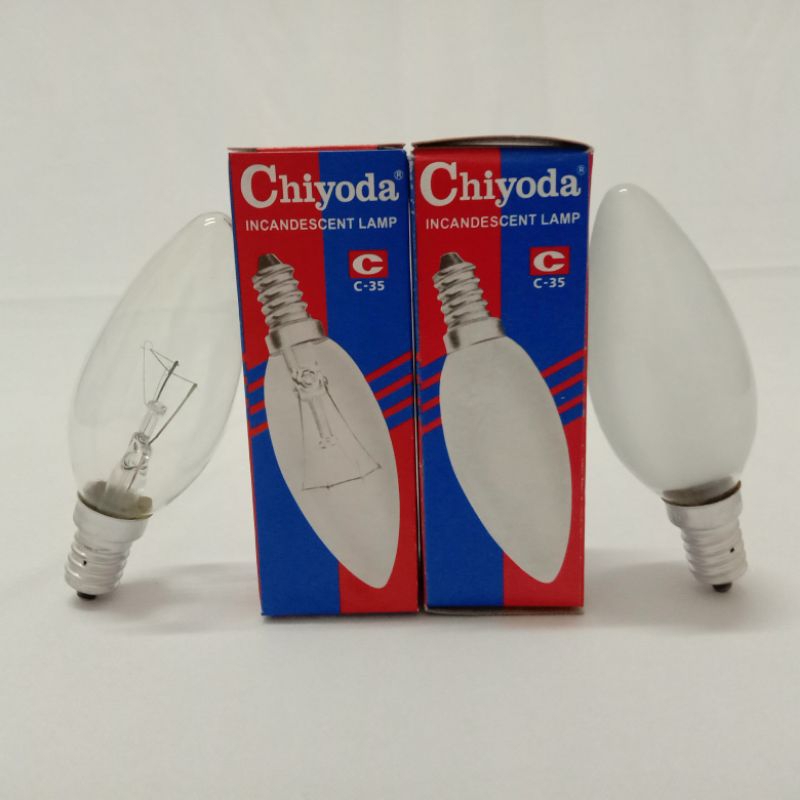 Chiyoda Lampu Pijar / Lilin / Incandescent C-35 10W-40W E14/E27