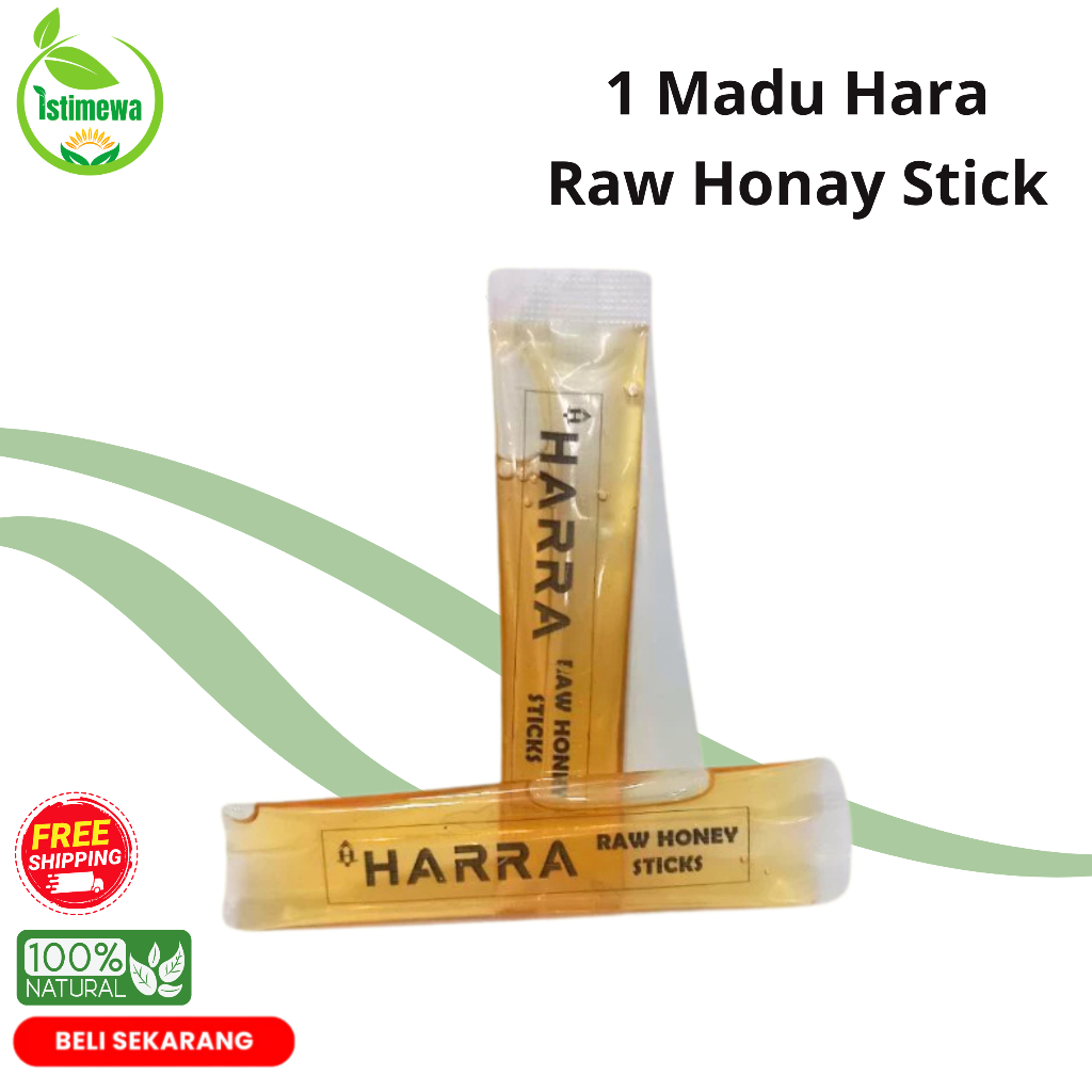 

Madu Murni Asli Harra Raw Honey Stick 12gr