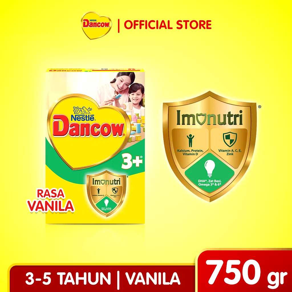 

DANCOW 3+ RASA VANILLA / RASA COKELAT / RASA MADU 750GRAM