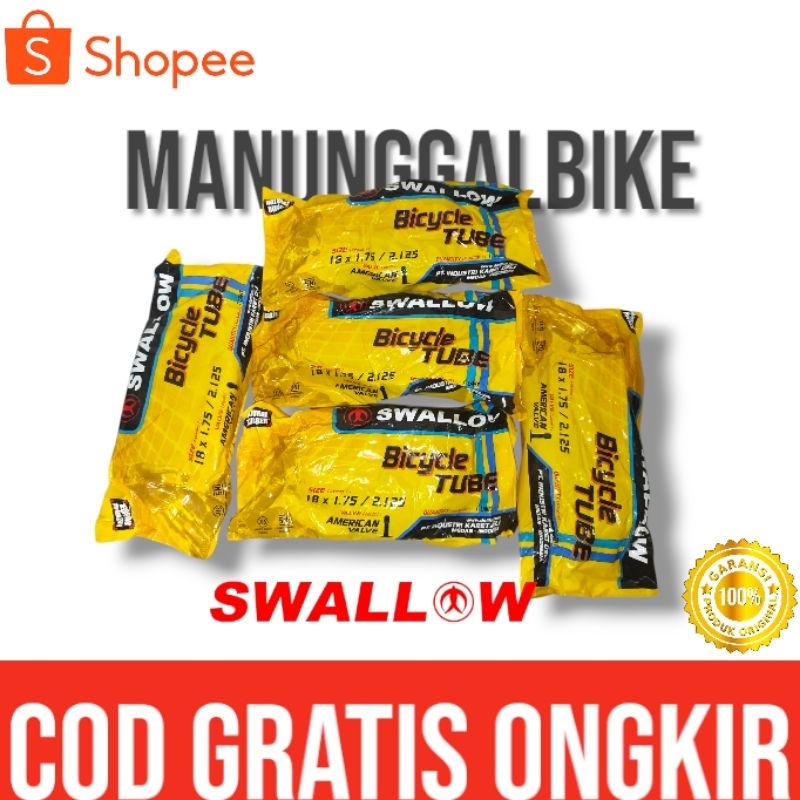 Ban Dalam Sepeda Anak Ukuran 18x1.75