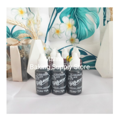 

TOFFIECO Food Coloring Pewarna Makanan Hijau Tua DARK GREEN 25 ml Repa