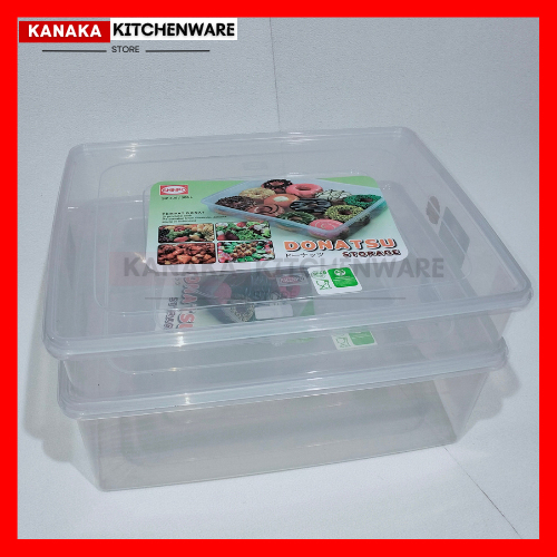KOTAK DONAT DONATSU 306 & 306L / KOTAK KUE / KOTAK PLASTIK SERBAGUNA / KOTAK DONAT / KOTAK PASTEL / 