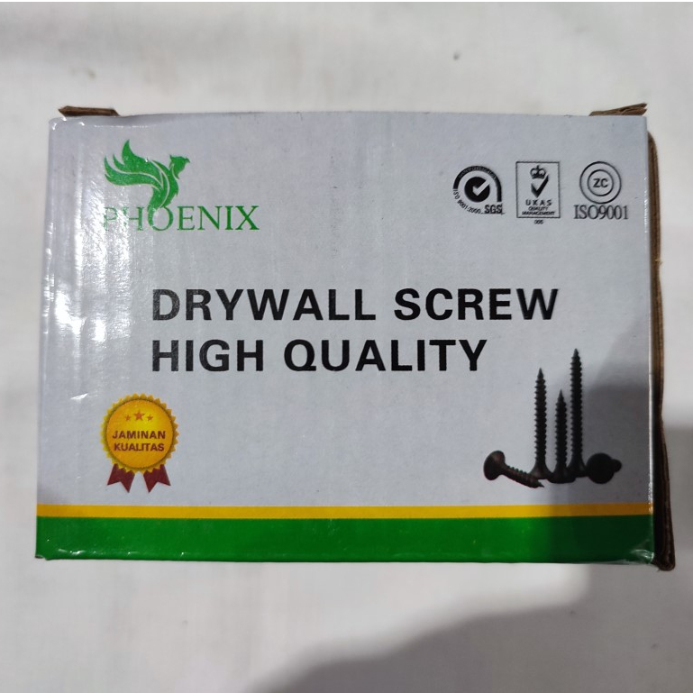 SEKRUP GYPSUM / skrup Gypsum / Baut Skrup Gypsum / Skrup Drywall Gypsum hitam  6 x 1" | 6 x 3/4" 1 K