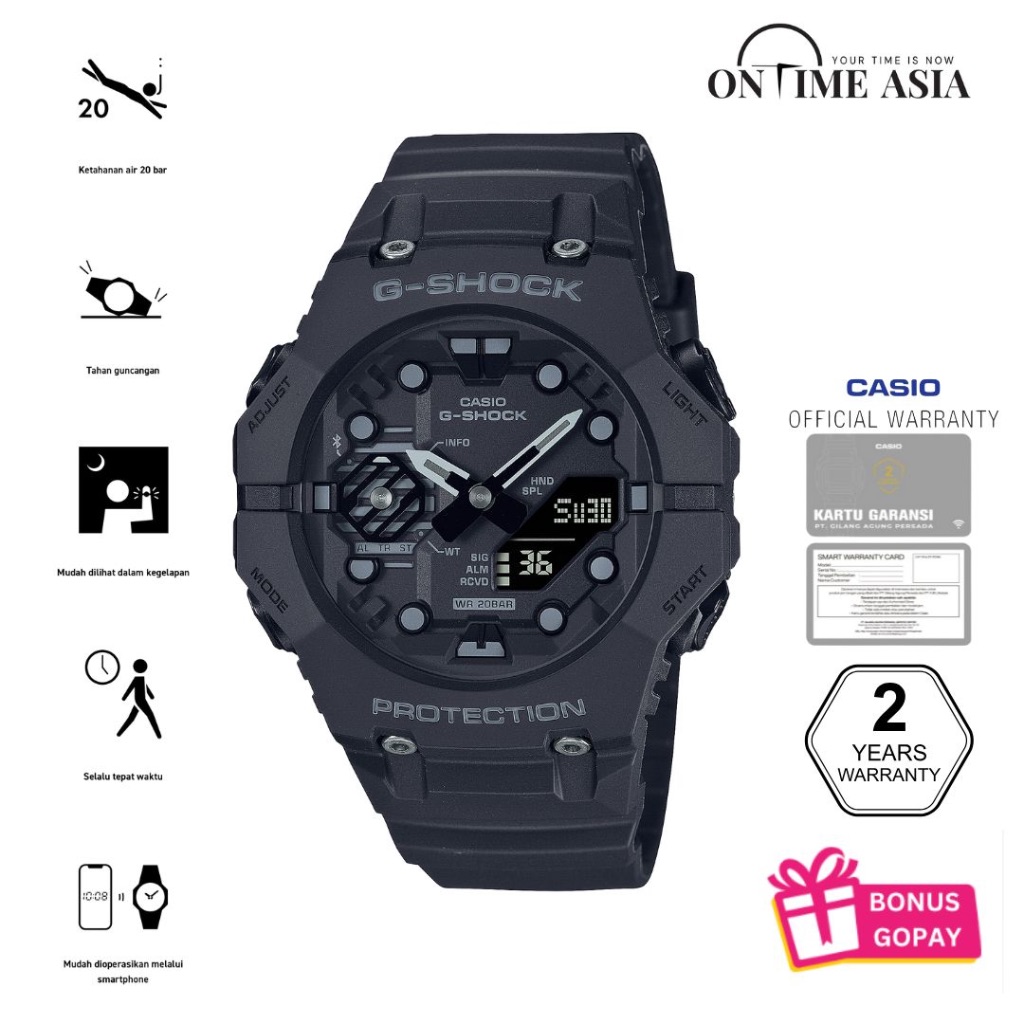 Casio G-Shock GA-B001-1ADR / GA-B001-1A Original & Garansi