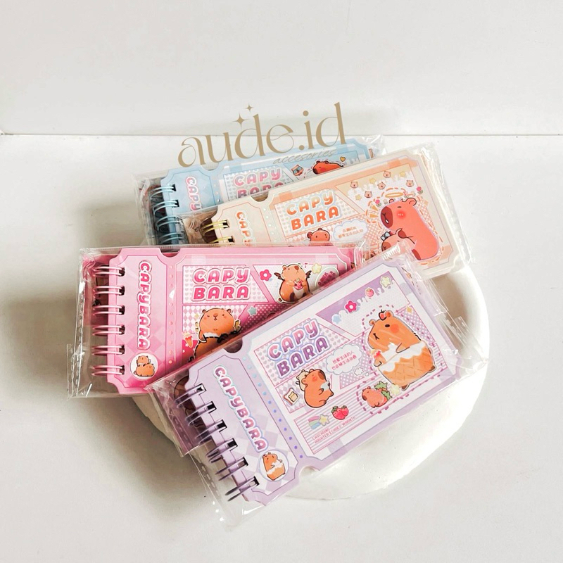 

AUDE - Mini Notebook Capybara | Notebook Capybara | Mini Notebook | Capybara | Buku Tulis