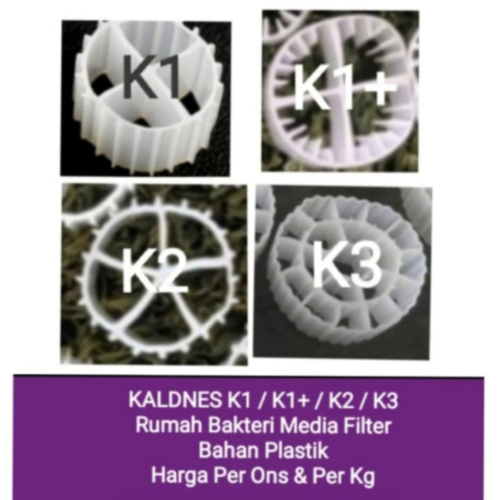 Kaldness 100 Gr K1+ K2 K3 Media Filter Kolam Aquarium