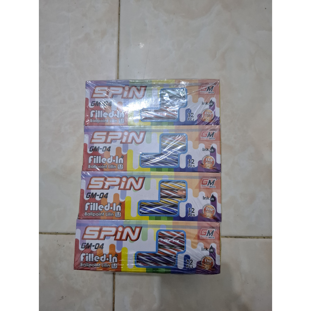 

PULPEN LILIN SPIN GAJAH MADA MURAH ISI 12 PCS
