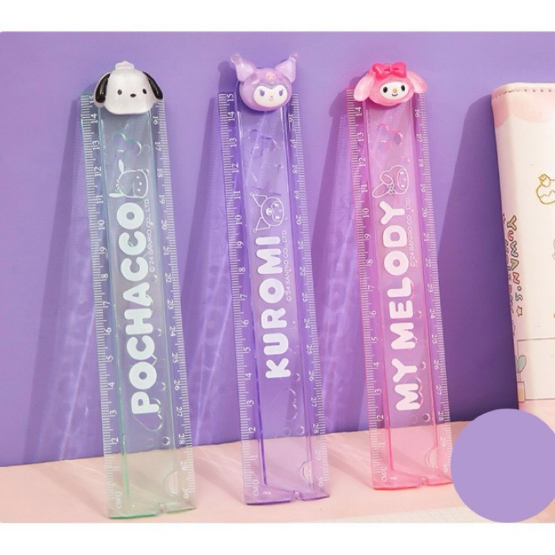 

Sanrio Penggaris Ruler Lipat 30CM Kuromi Pochacco My Melody #t069