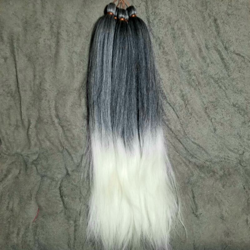 Hair Ekstension Rambut Sambung dua warna panjang 70cm