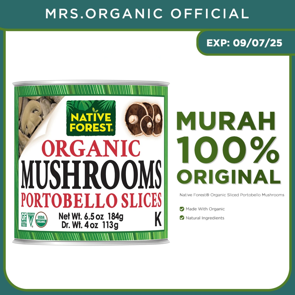 

Native Forest Organic Mushrooms Portobello Sliced 113 Gr