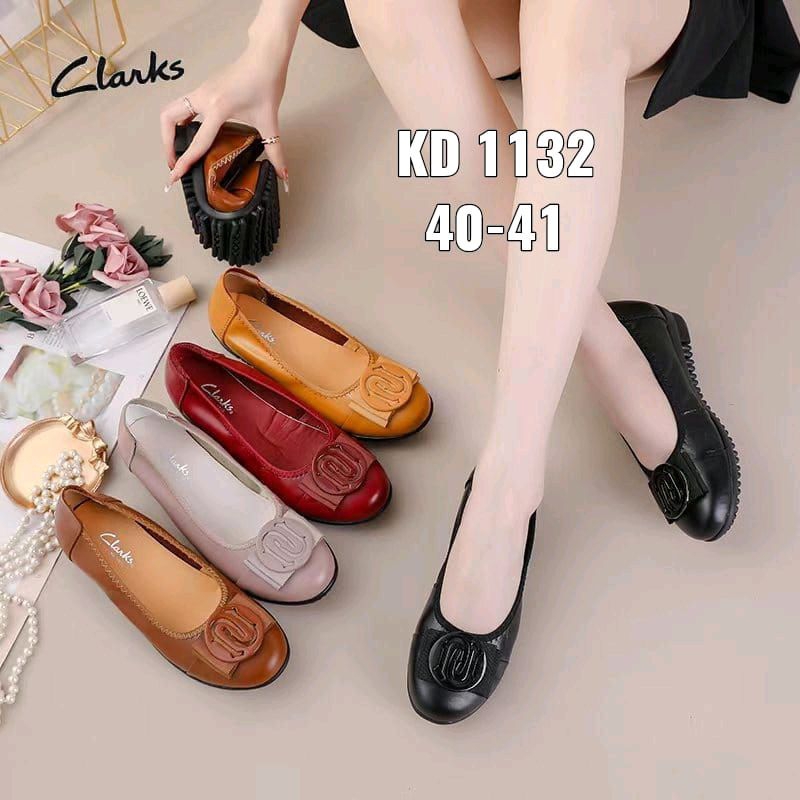 CLARKS FLAT Kd1132 / SEPATU WANITA CLARKS FLAT