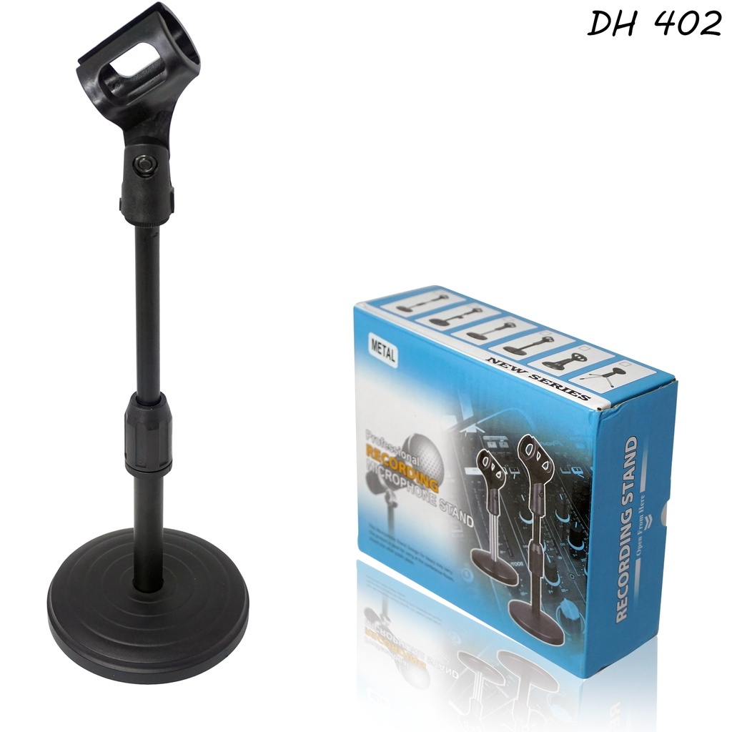 Penyangga Mic Podcast Universal Stand Microphone Meja Karaoke Holder