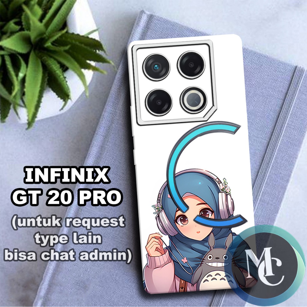 CC32/ Softcase karet lentur untuk INFINIX GT 20 PRO/Motif hijab/case INFINIX GT 20 PRO/kesing INFINI