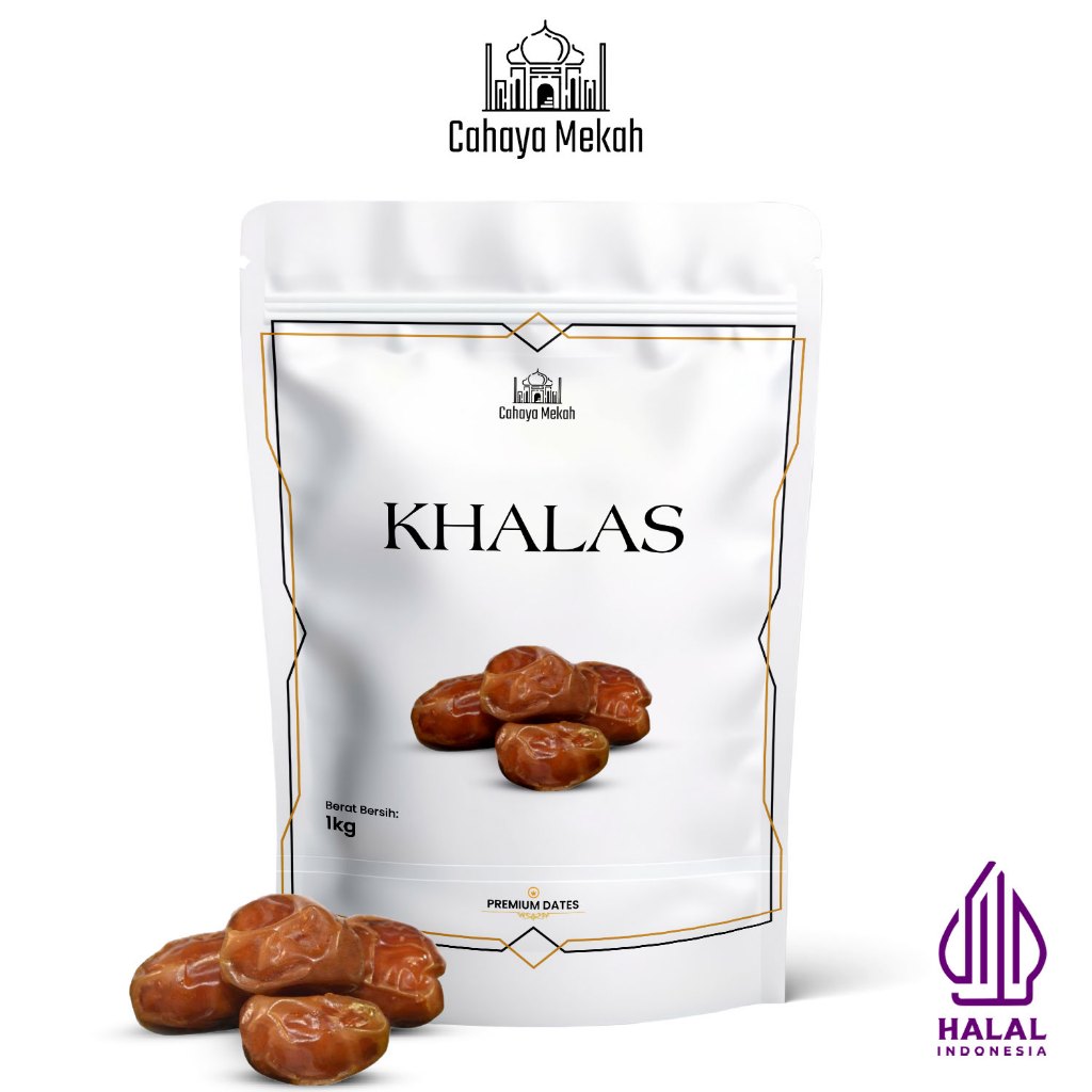 

Cahaya Mekah Kurma Khalas 1kg Premium Original