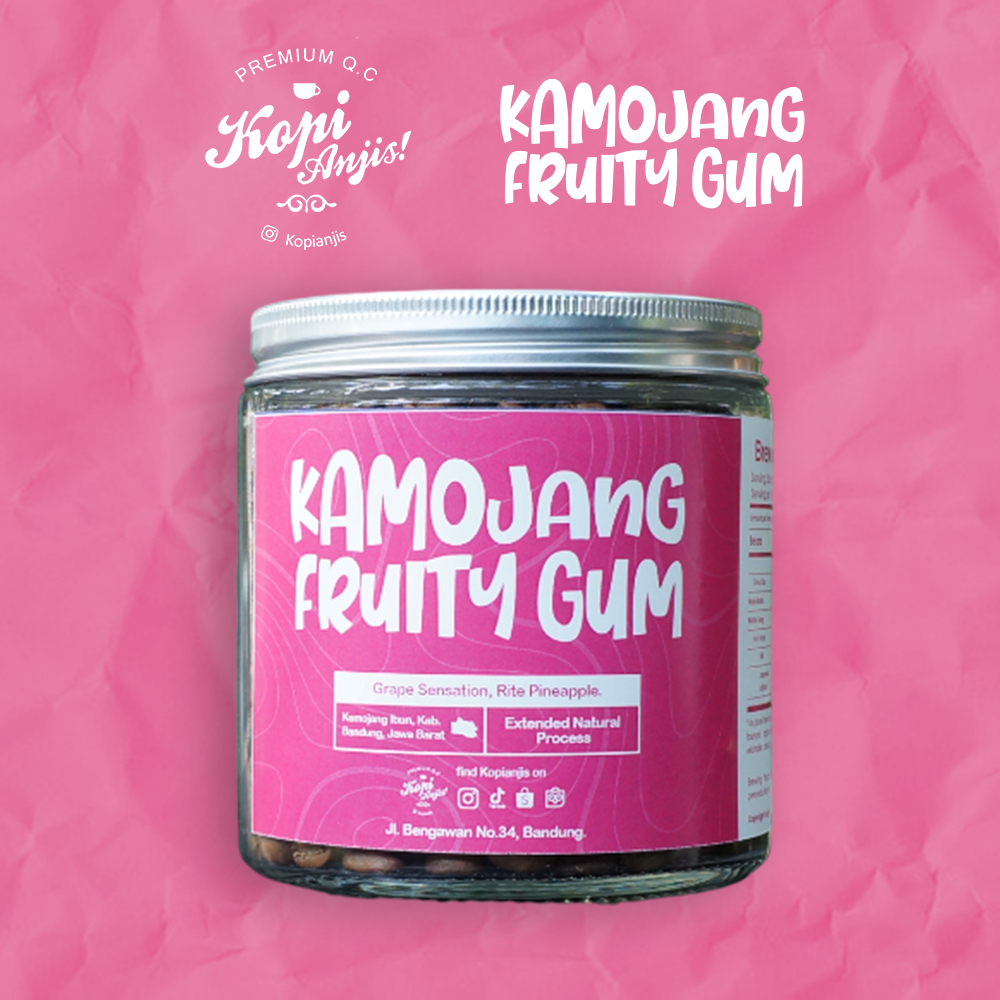 

Kopi Anjis-Biji Kopi Arabika Kamojang Fruity Gum 200 Gram - Specialty Roast Beans (Kamojang Extended Natural)