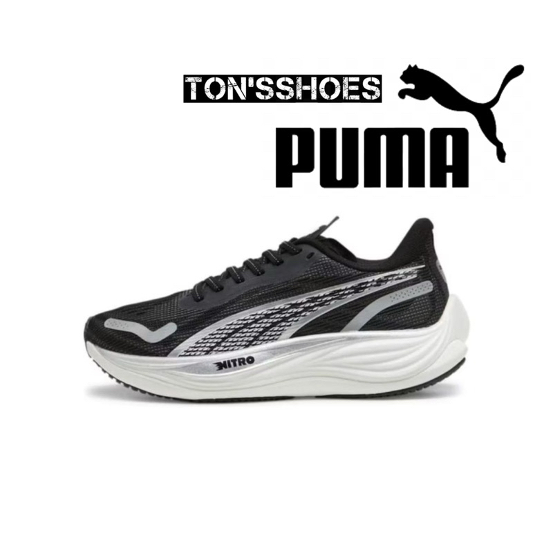 Puma Velocity Nitro 3 Black White Running Shoes