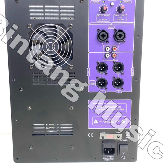 Power kit subwoofer ungu 1200 watt original kit apollo 15/18