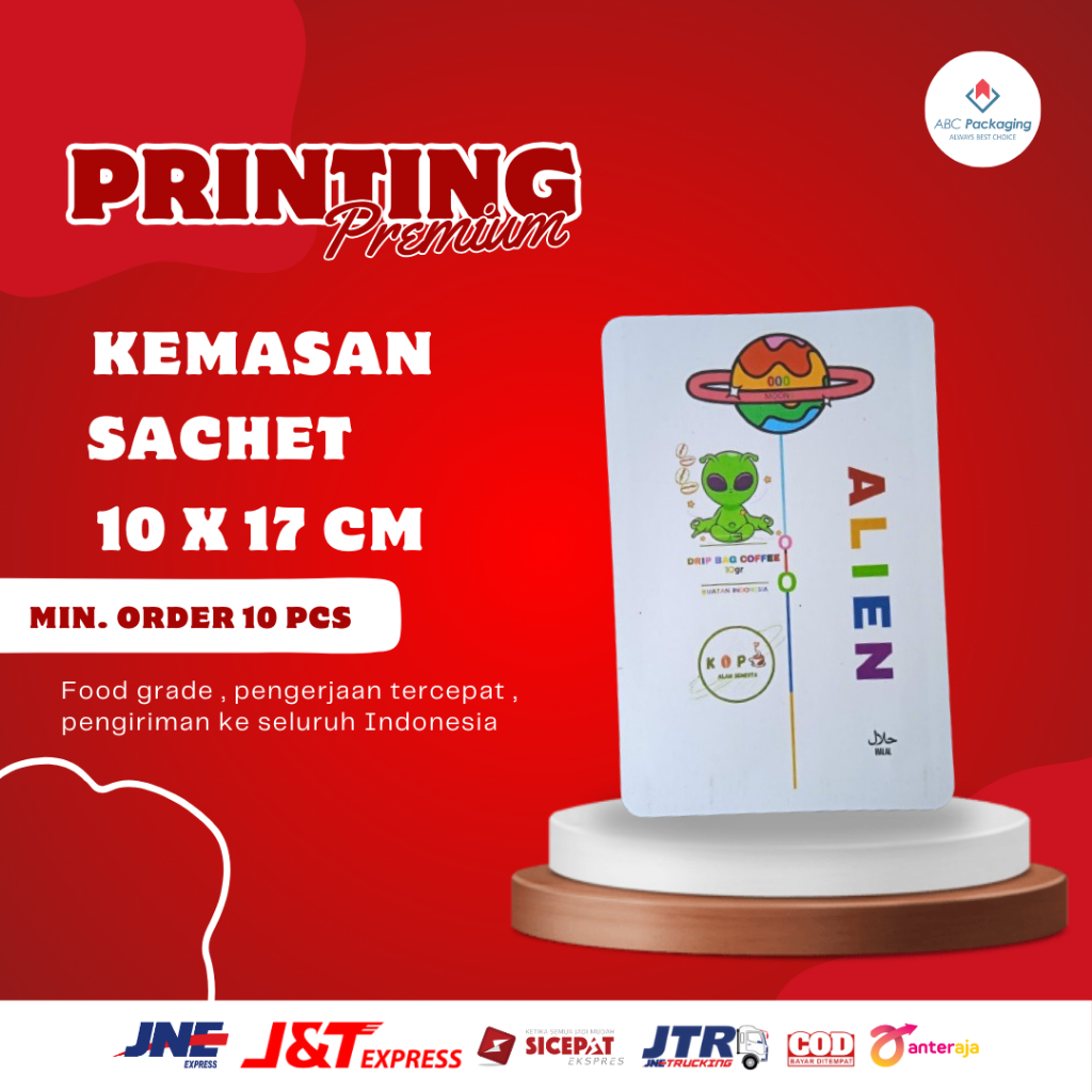 

(TERMURAH) 10x17 CM - CETAK KEMASAN SACHET FULL PRINTING MIN ORDER 100 PCS