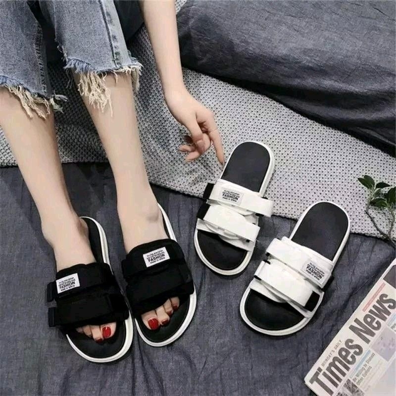 sandal/sendal flat karet jelly IMPOR couple / unisex VILING KECE