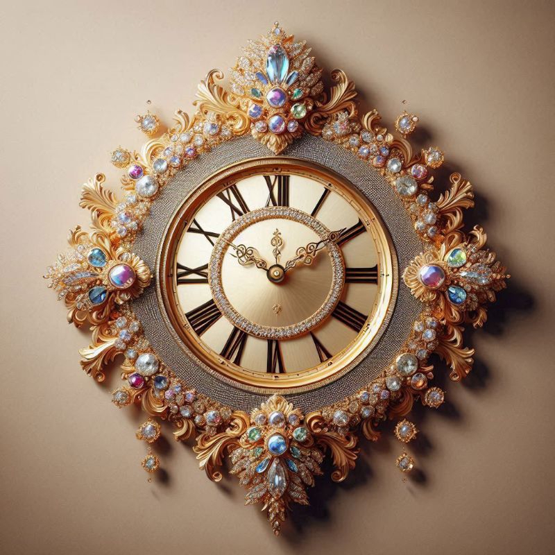 Jam Dinding Mewah Besar AI