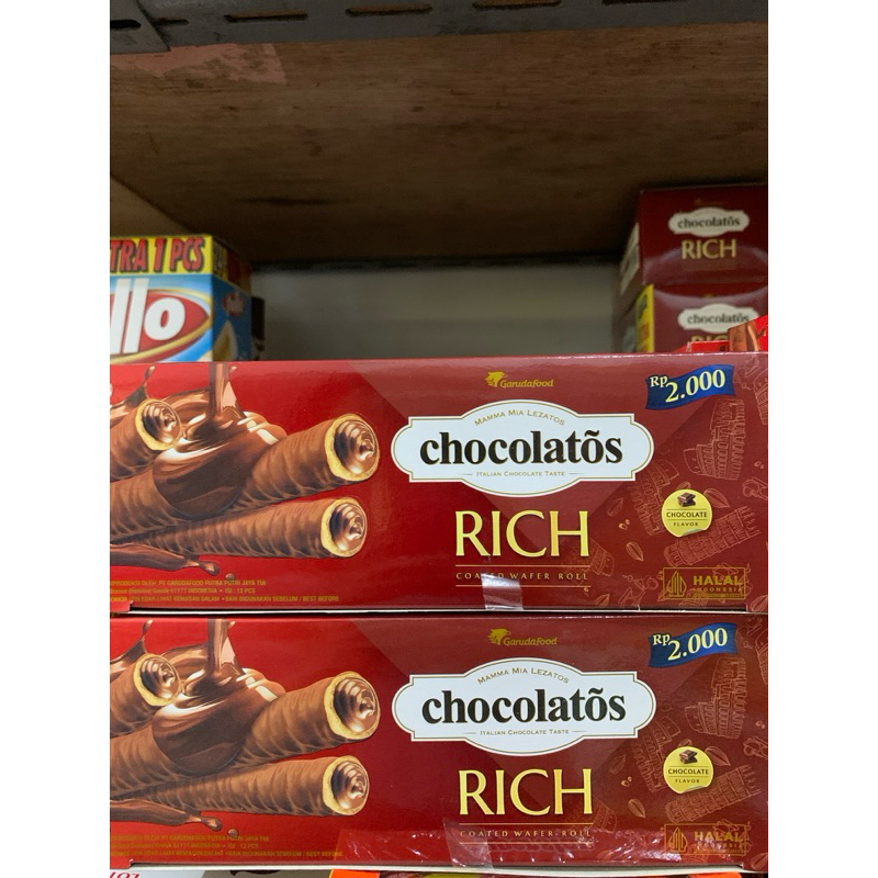 

Ganuda Food Mama Mia Lezatos Rich Coated Wafers Roll 1box(12pcs)