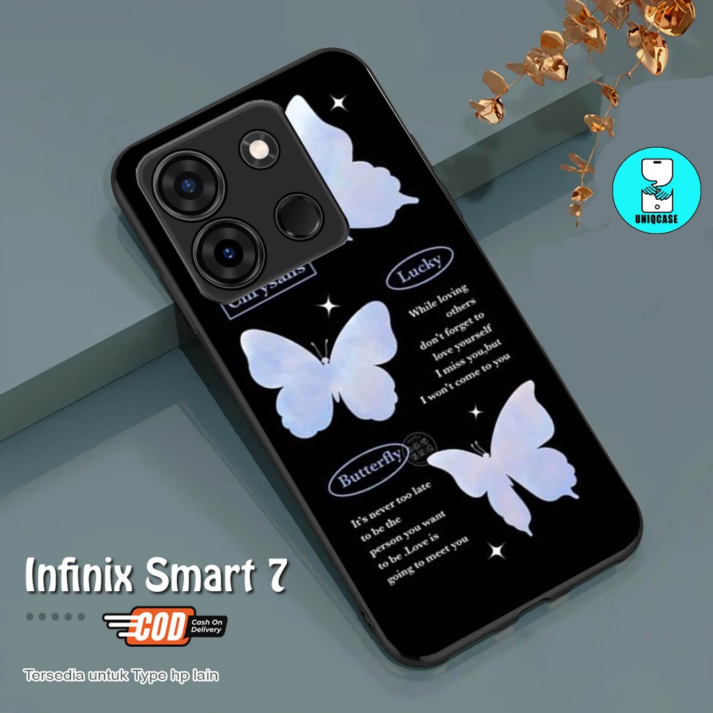 CASE GLOSSY INFINIX SMART 7 dan ALL TYPE SMARTPHONE & ANDROID Bisa request tipe Cassing Hp - Case Te