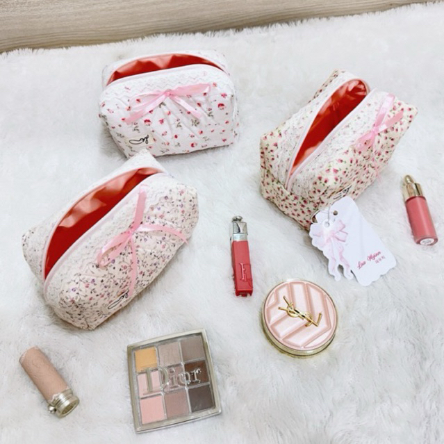 coquette makeup pouch | serenity rose