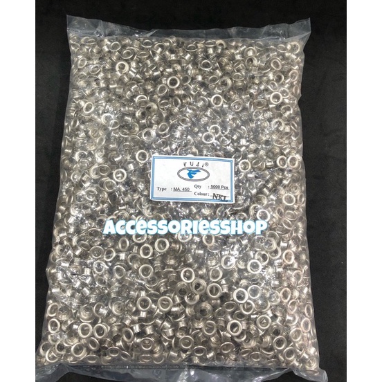 

KODE ABPT8 Mata ayam eyelet 6mm45 nikel1pack 5Pcs