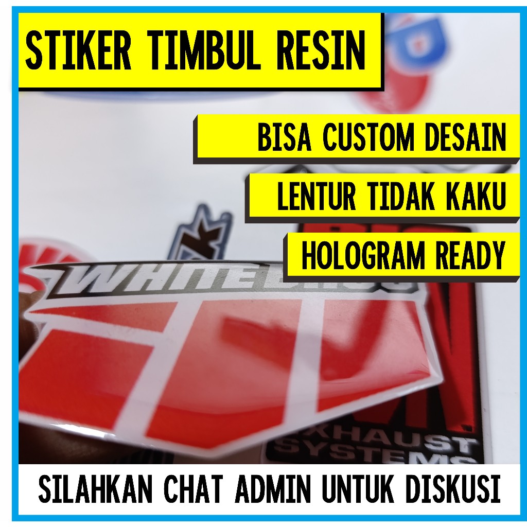 

Cetak Stiker Timbul Resin Bisa Custom Stiker Dome sesuai desain