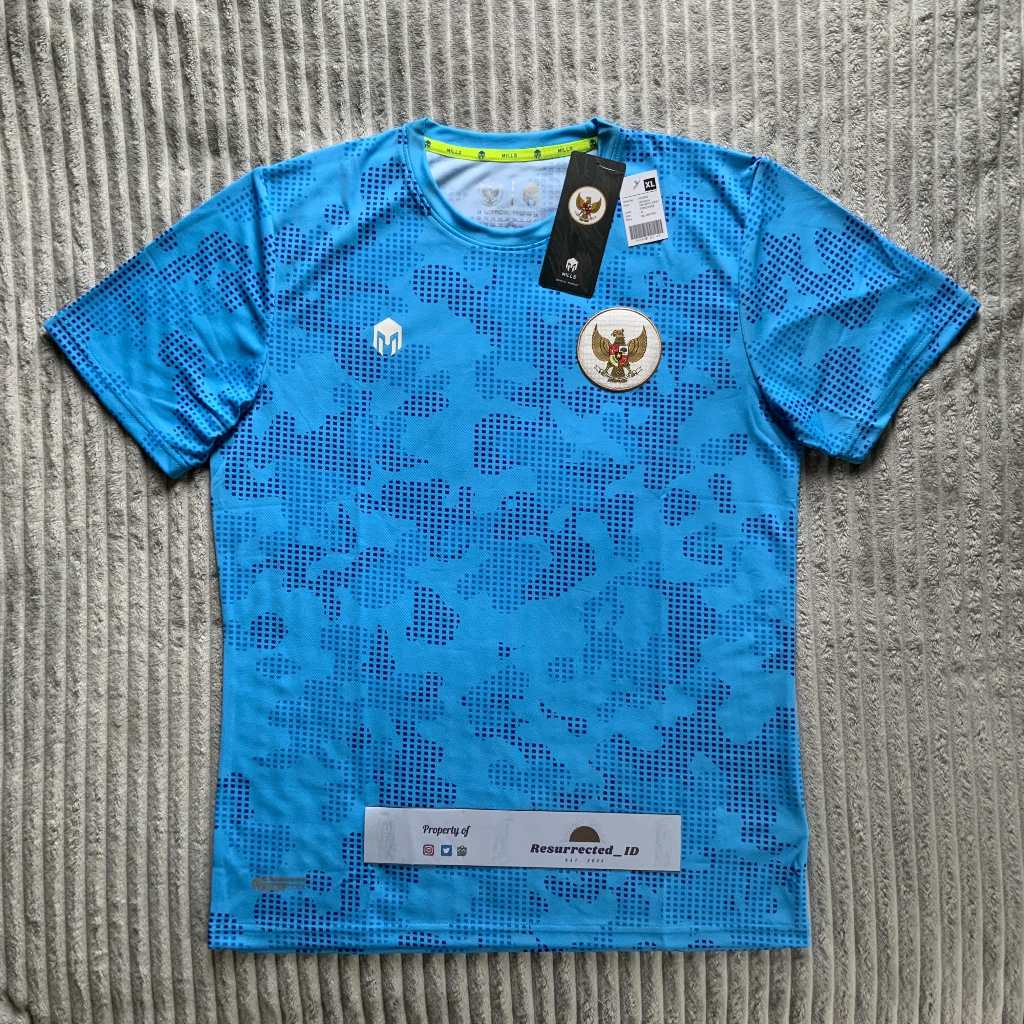 Jersey Bola Original Timnas Indonesia Training Prematch Mills 2020/2022 1026GR BNWT & Second