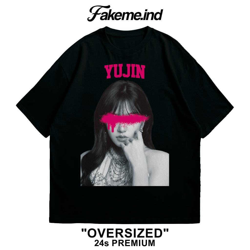 Tshirt Yujin IVE Kaos Kpop Oversize - Fakeme.ind