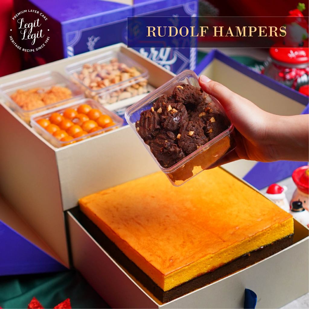 

Legit Legit Rudolf Hampers - Christmas Hampers | Hampers Natal | Parcel Natal | Hadiah Natal | Paket Kue