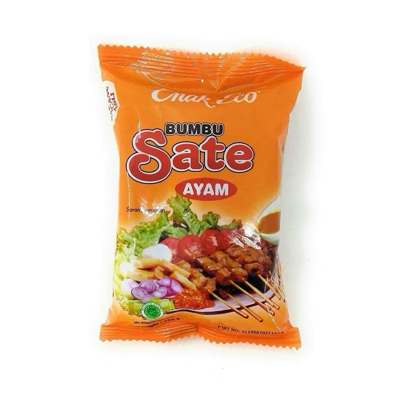 

Bumbu Sate Ayam / Bumbu Sate Enak Eco / Bumbu Sate 185g / Sate Ayam / Bumbu Sate Ayam Praktis