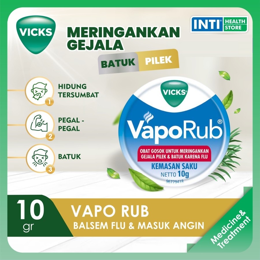 VICKS | Vaporub 10gr | Balsam | Balsam Anak | Balsam Flu & Masuk Angin