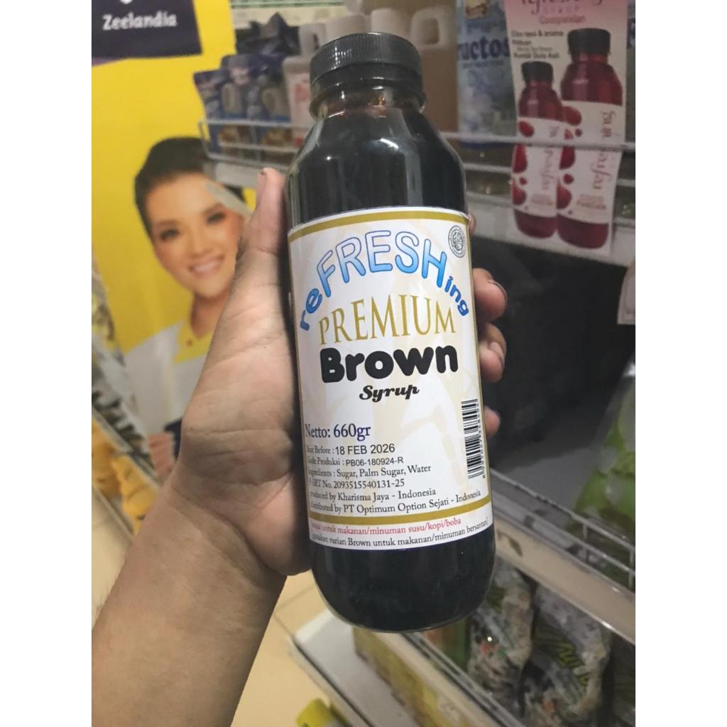 

REFRESHING PREMIUM SYRUP COCOPANDAN & BROWN SYRUP 660 GR