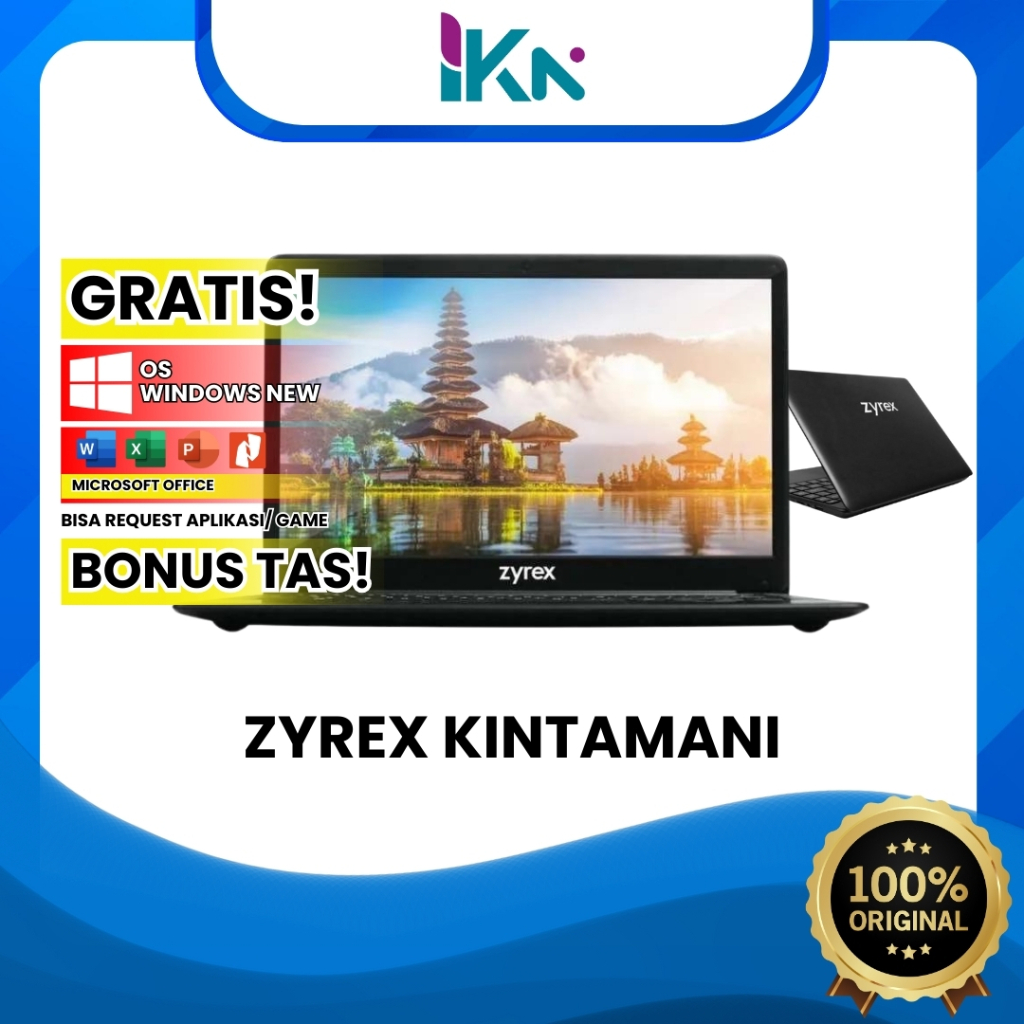 Laptop murah ZYREX KINTAMANI RAM BESAR TERBARU BERGARANSI
