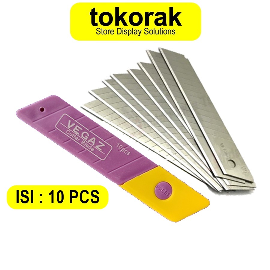 

ISI CUTTER BESAR L 150 VEGAZ 10PCS REFILL MATA PISAU 10 PCS KATER L150 BLADE L 150 CUTER L 500 L500