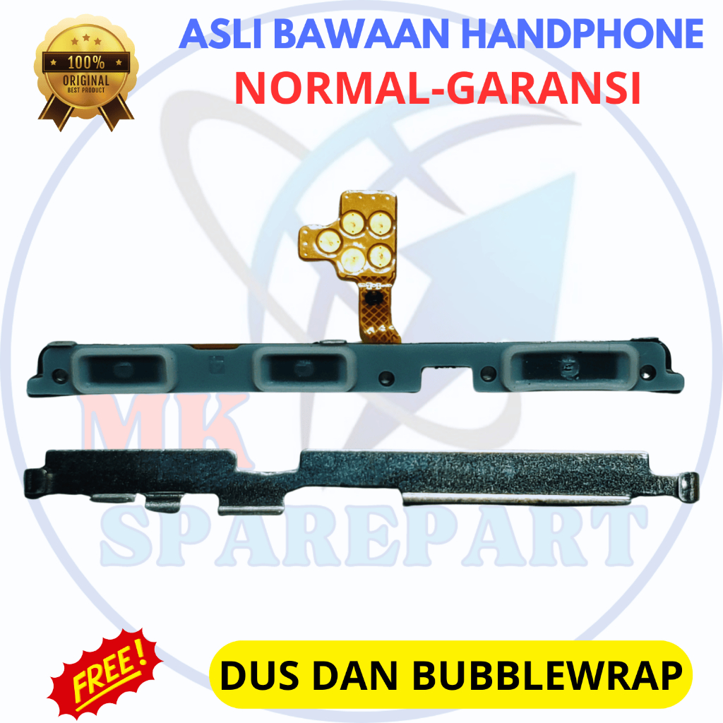 flexible on off samsung a52s original copotan - ori cabutan bawaan - plus volume