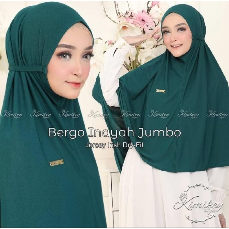 Hijab Kimikey Bergo Inayah Jumbo Original