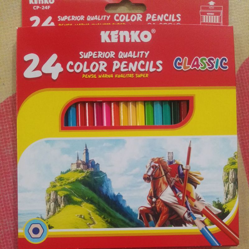 

Harga PROMO...pensil 24warna. original merk kenko superior quality...