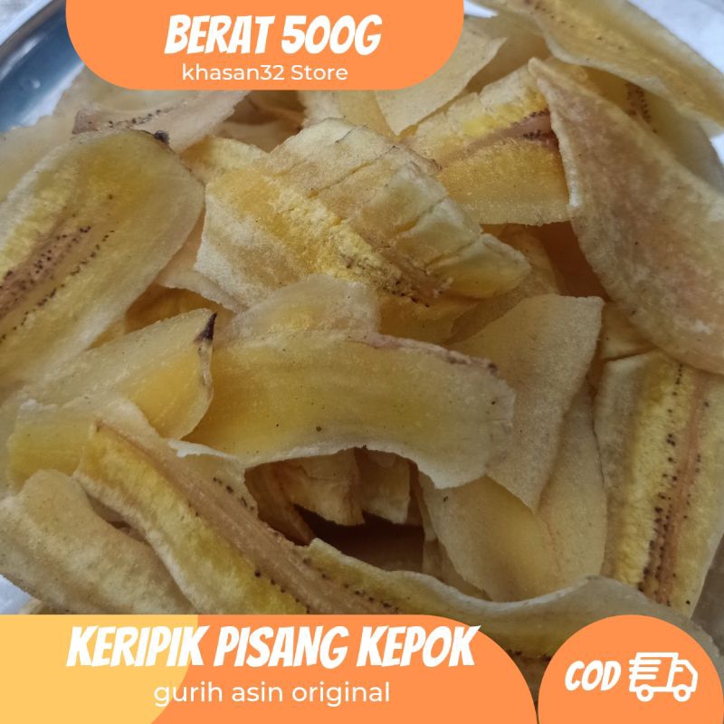 

Keripik Pisang Kepok Asin 500g - Renyah, Gurih, dan Lezat